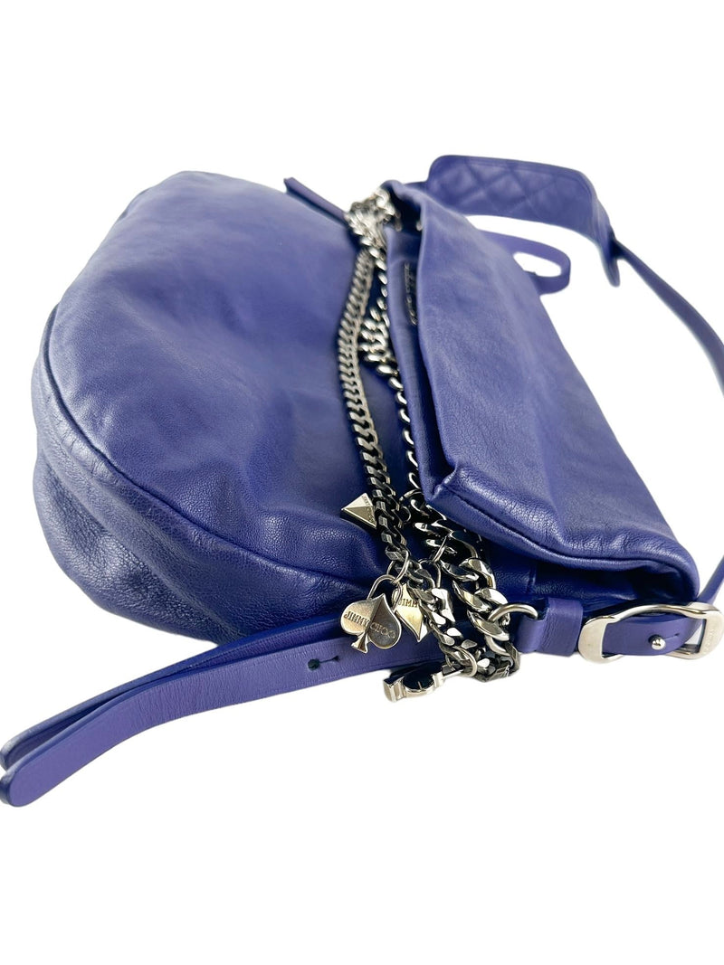 Jimmy Choo Purple Biker Bag