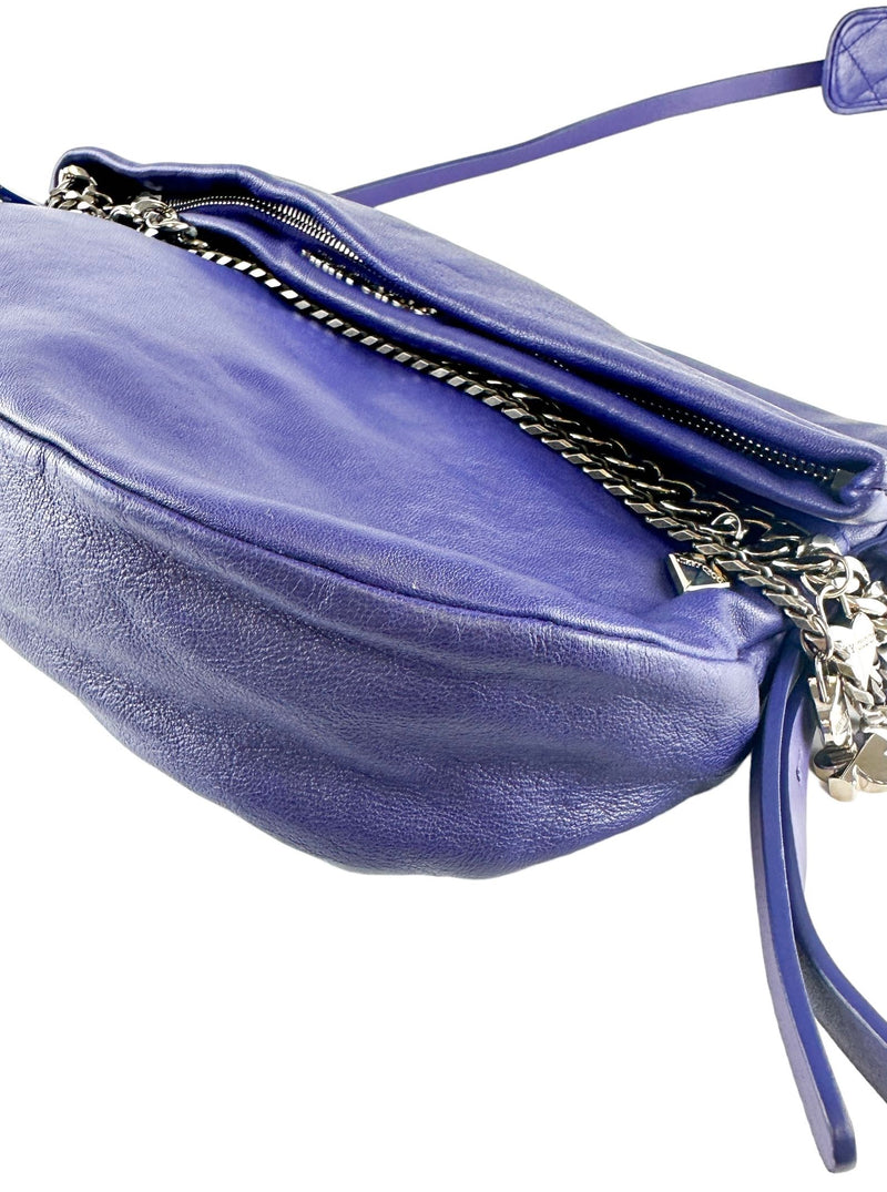 Jimmy Choo Purple Biker Bag