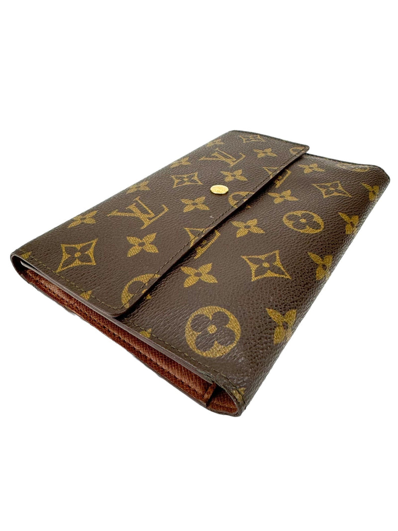 Louis Vuitton Brown Monogram Vintage Wallet Organizer