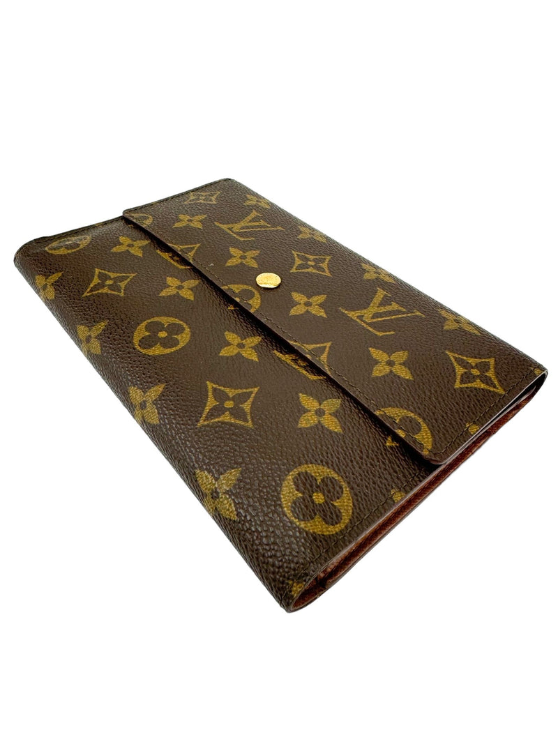 Louis Vuitton Brown Monogram Vintage Wallet Organizer