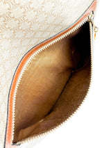 Celine Beige Macadam Vintage Clutch