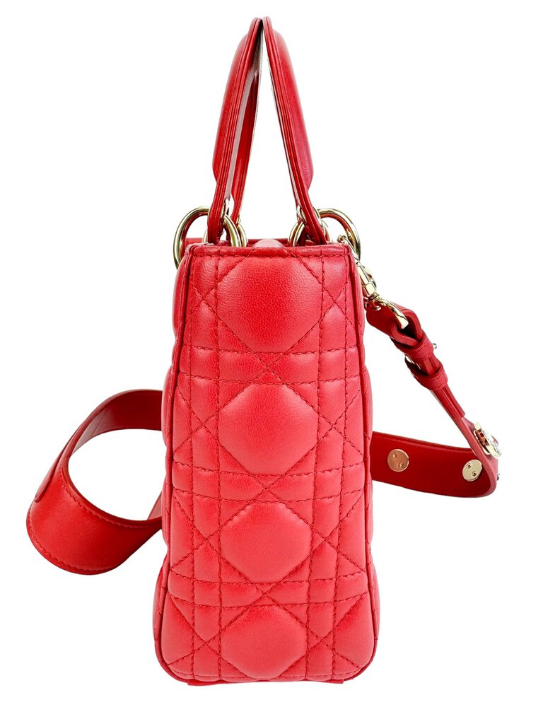 Christian Dior Small Red Lady Dior MyABCDior Bag