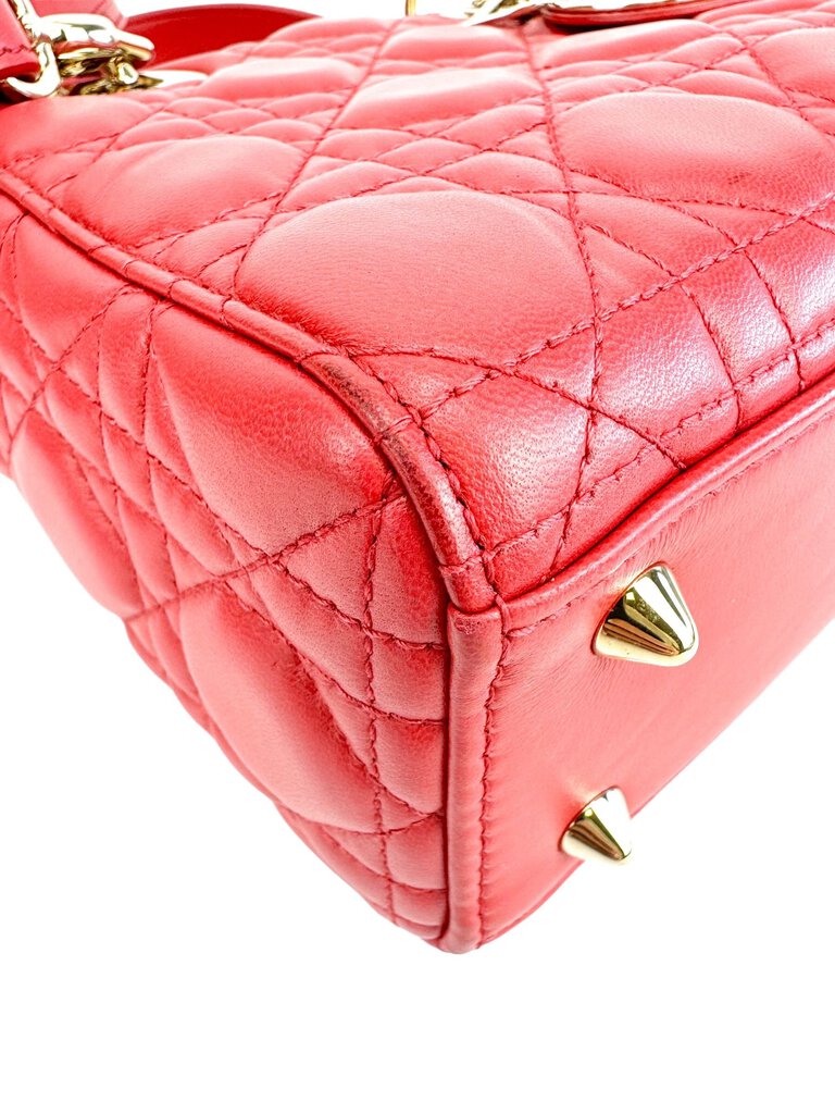 Christian Dior Small Red Lady Dior MyABCDior Bag