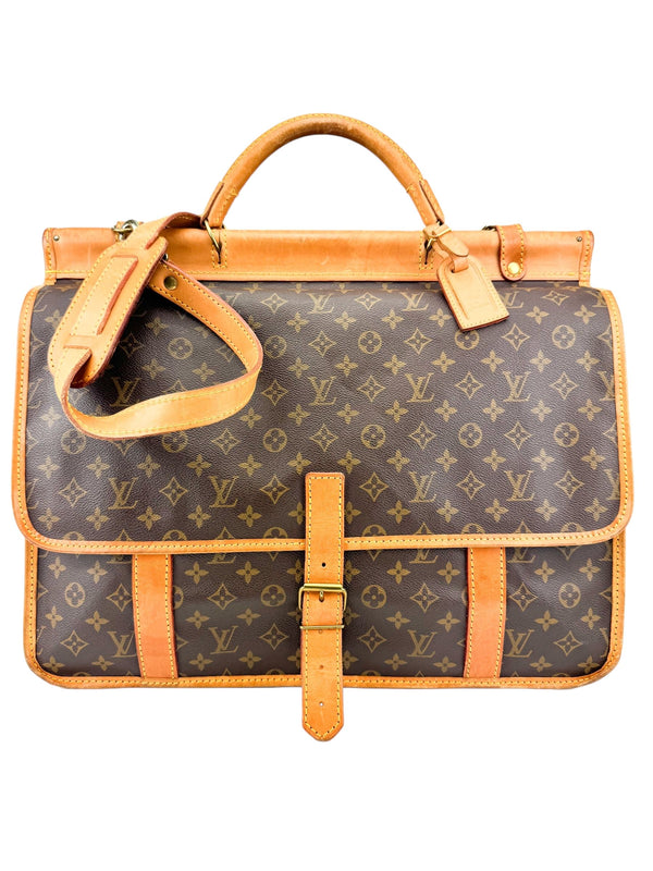 Louis Vuitton Brown Monogram Sac Kleber Boston Bag