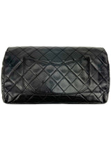 Chanel Black Leather Vintage Single Flap Clutch