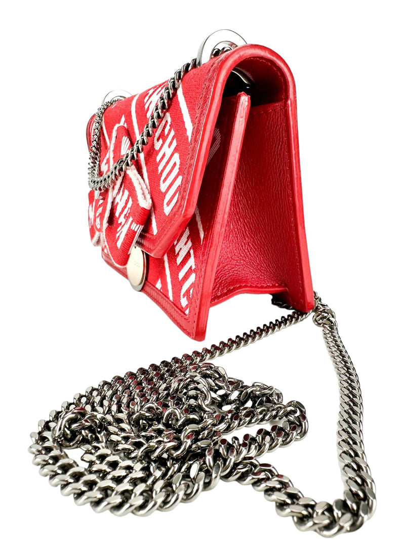 Jimmy Choo Red Leather Finley Crossbody