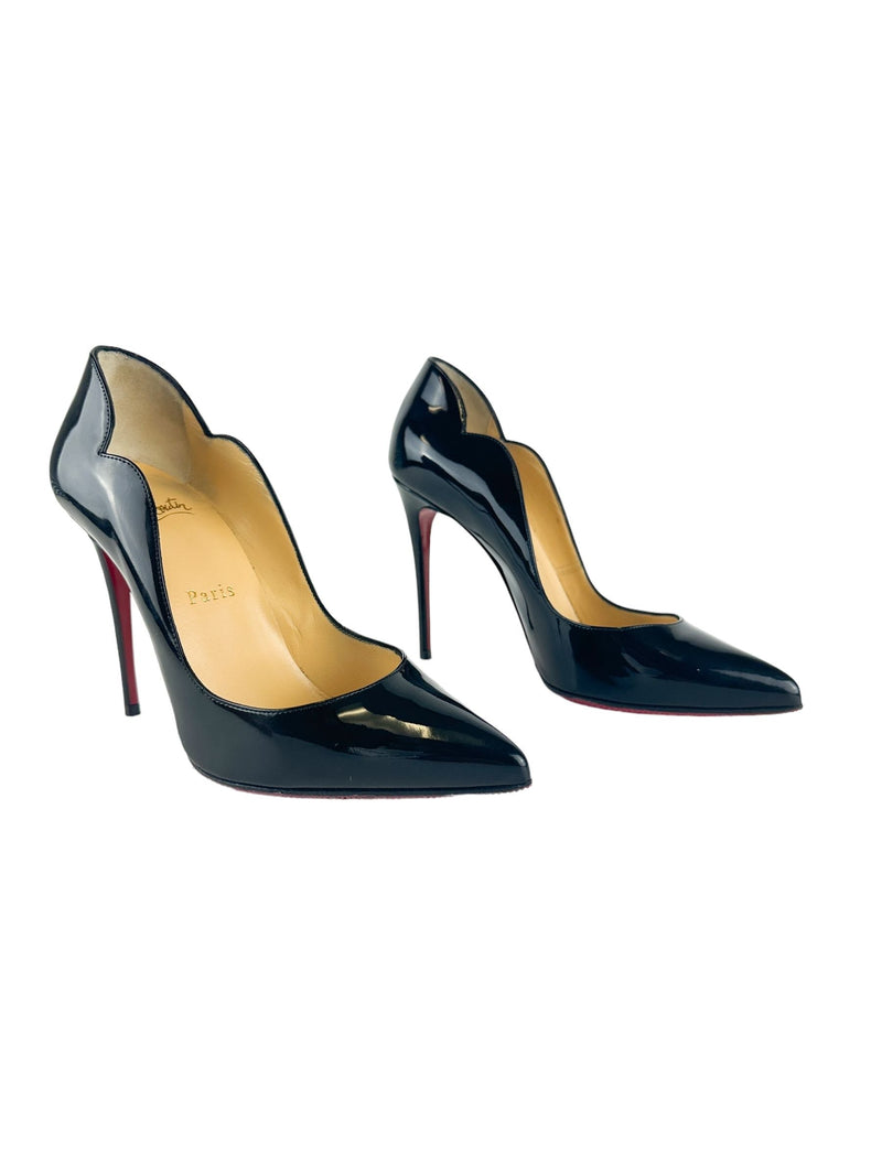 Christian Louboutin Black Patent Leather Hot Chick Size 36