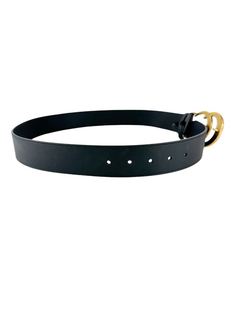 Gucci Black Doble GG Belt Size 85/34