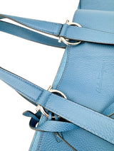 Ferragamo Blue Leather Tote Bag