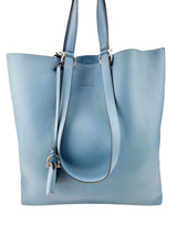 Ferragamo Blue Leather Tote Bag