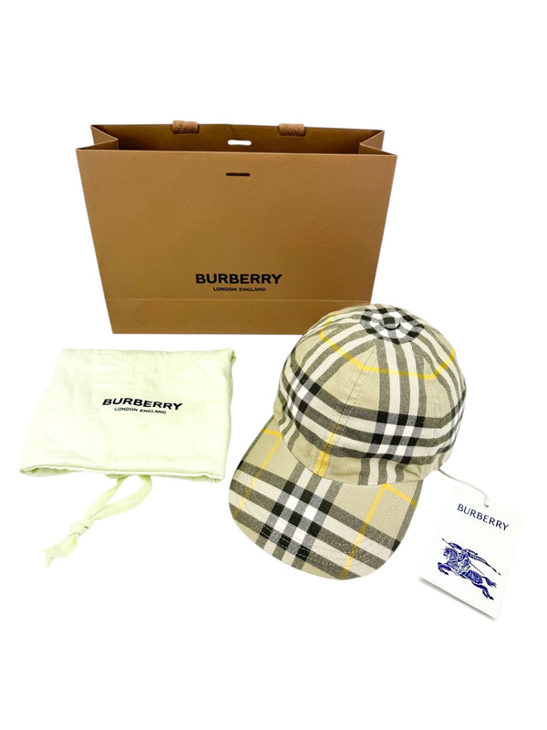 Burberry Beige Monogram Adult Cap