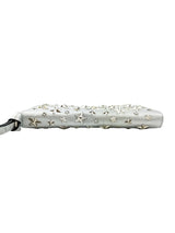 Jimmy Choo Silver Leather Studded Long Wallet