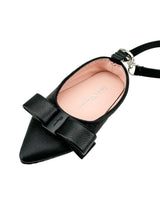 Ferragamo Black Leather Shoe Bag Charm