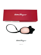 Ferragamo Black Leather Shoe Bag Charm