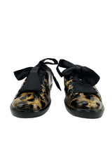 Prada Leopard Print Patent Sneakers Size 37.5