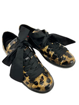 Prada Leopard Print Patent Sneakers Size 37.5