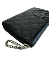 Chanel Black Lambskin Cambon Organizer/Wallet