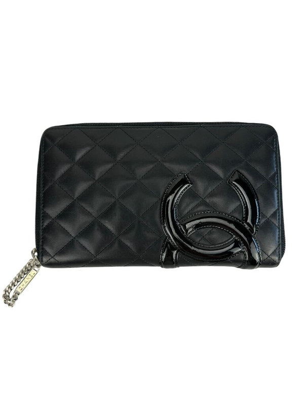 Chanel Black Lambskin Cambon Organizer/Wallet