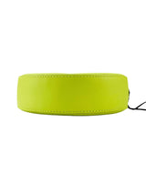 Versace Lime Green Leather Medusa Round Bag