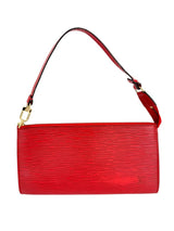 Louis Vuitton Red Epi Pochette Shoulder Bag