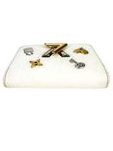 Louis Vuitton White Epi Leather Love Lock Twist Wallet