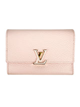 Louis Vuitton Pink Taurillon Leather Capucines Wallet