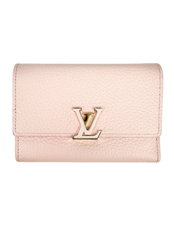 Louis Vuitton Pink Taurillon Leather Capucines Wallet