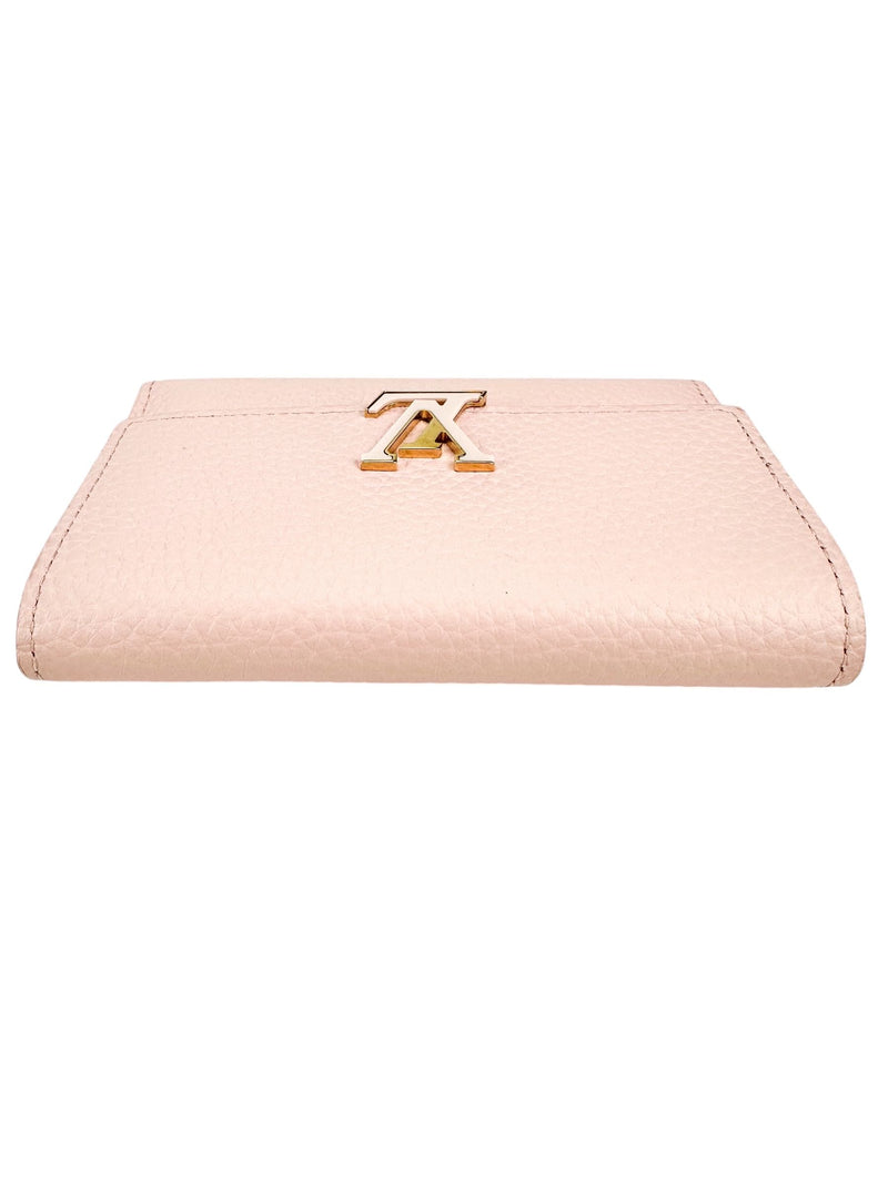 Louis Vuitton Pink Taurillon Leather Capucines Wallet