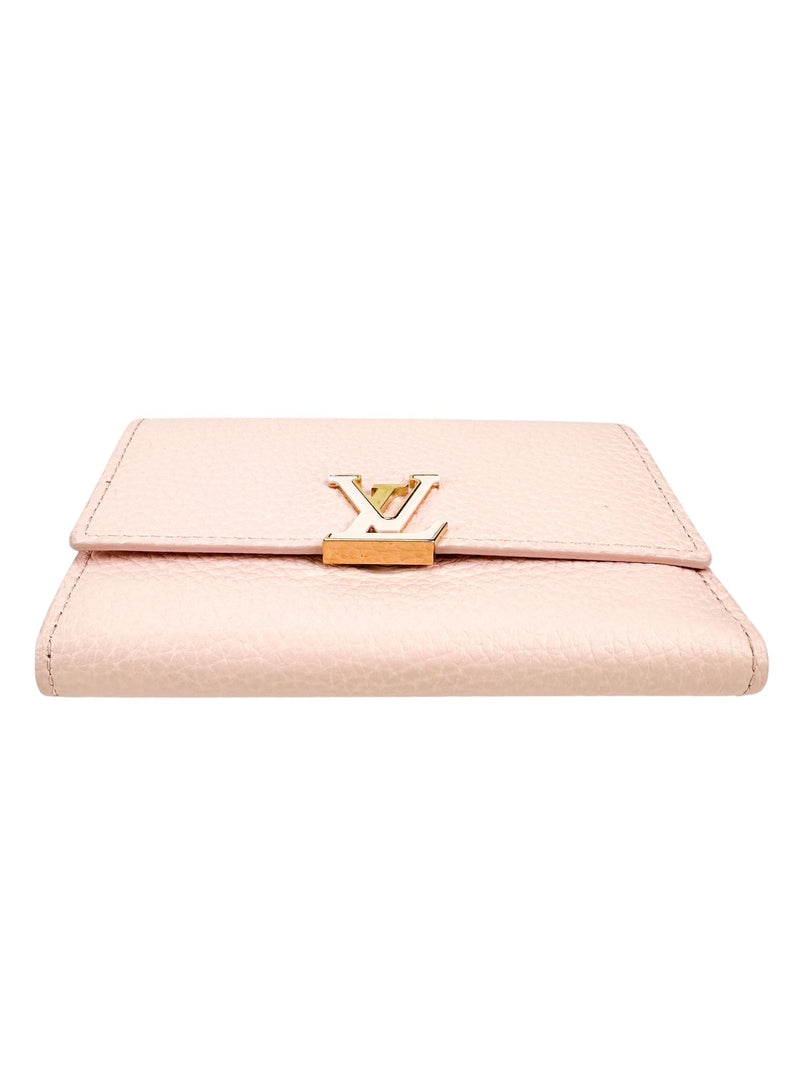 Louis Vuitton Pink Taurillon Leather Capucines Wallet