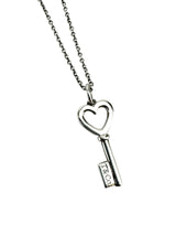 Tiffany & Co. Sterling Silver Heart Key Necklace