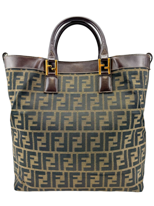 Fendi Zucca Canvas Tote Bag