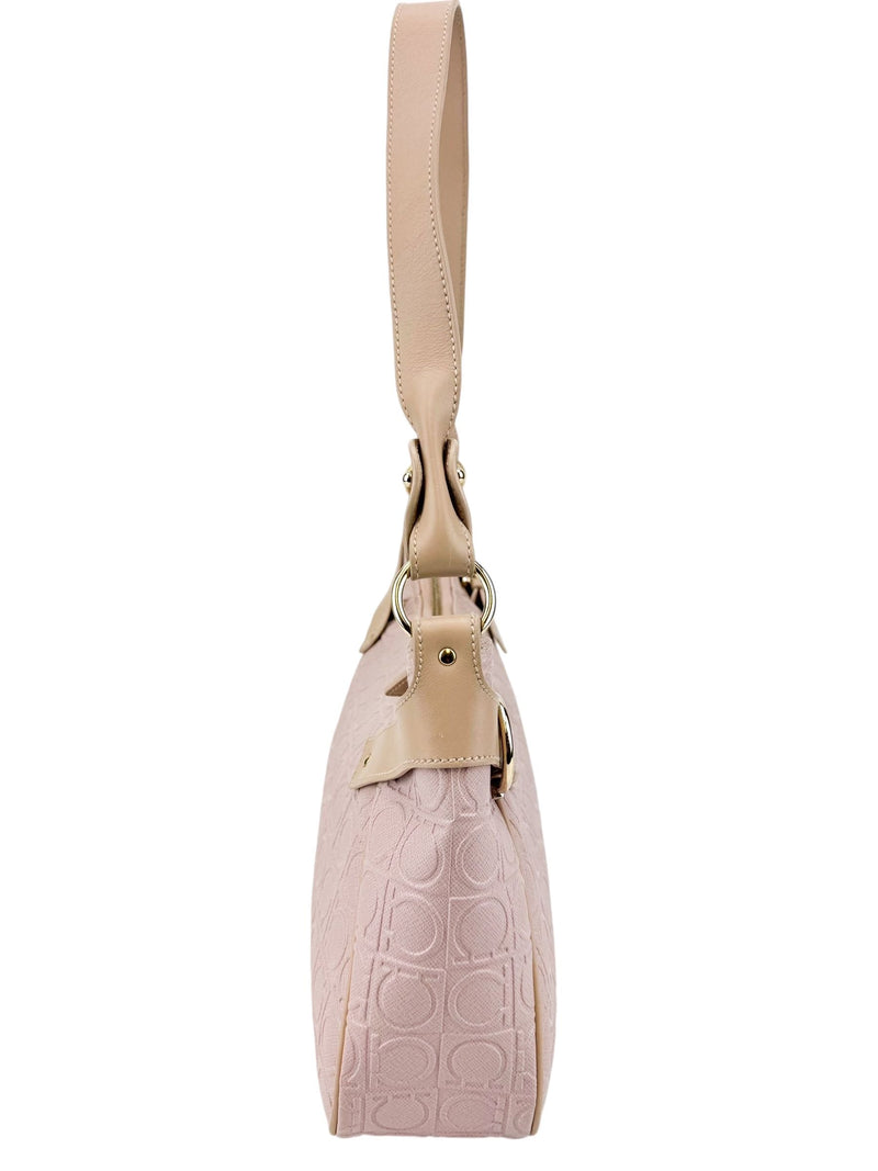 Ferragamo Light Pink Monogram Handbag