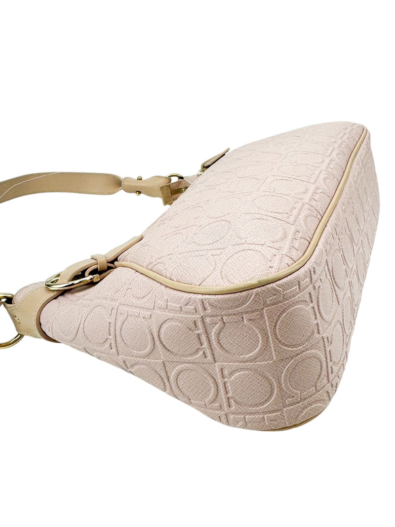 Ferragamo Light Pink Monogram Handbag