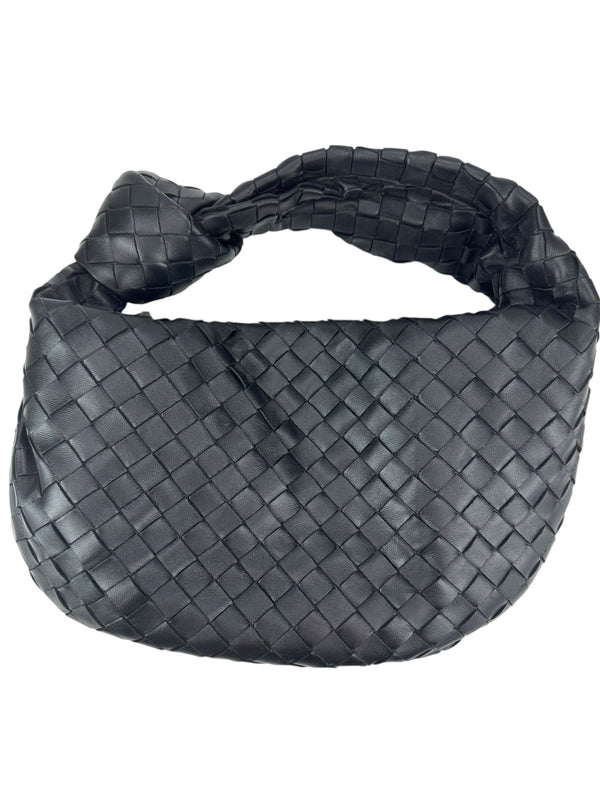 Bottega Veneta Black Intrecciato Teen Jodie