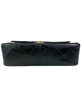 Chanel Black Matelasse 25 Double Flap Bag