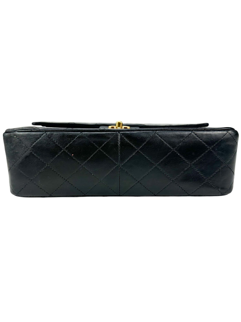 Chanel Black Matelasse 25 Double Flap Bag