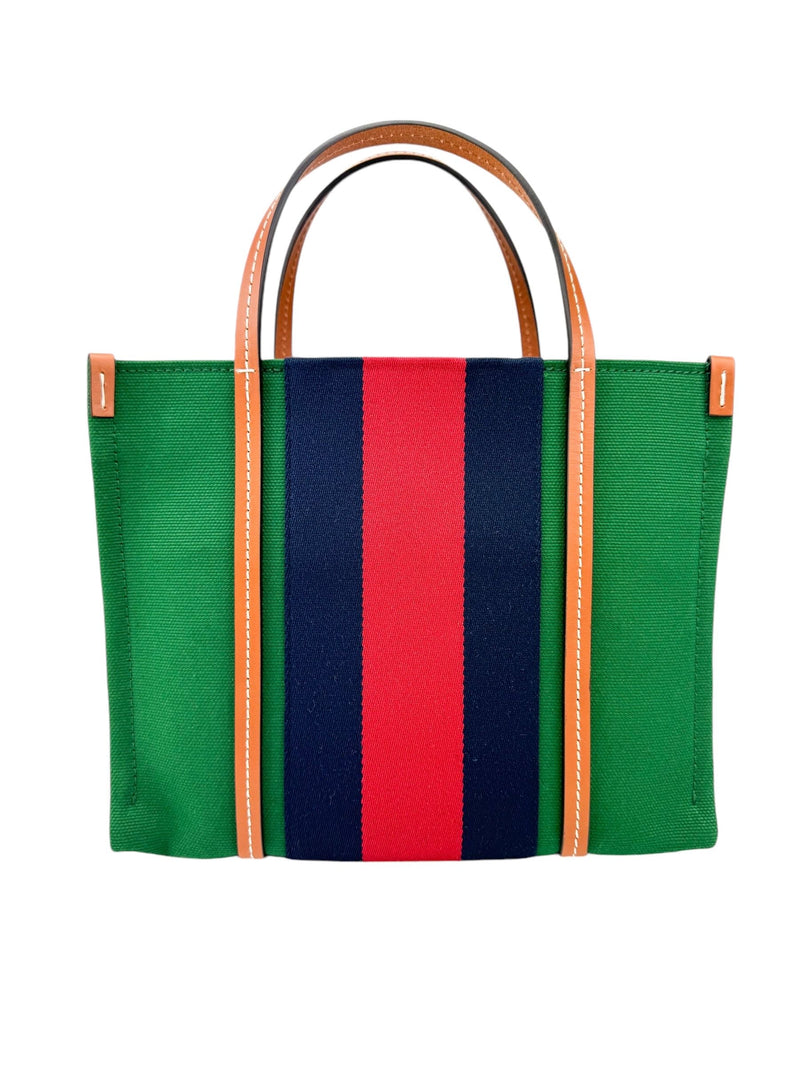 Gucci Green Canvas Small Interlocking GG Tote