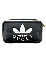 Gucci x Adidas Black Leather Belt Bag