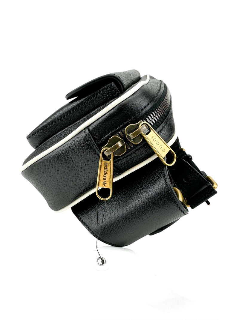 Gucci x Adidas Black Leather Belt Bag