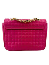 Celine Pink Quilted Leather C Shoulder Bag