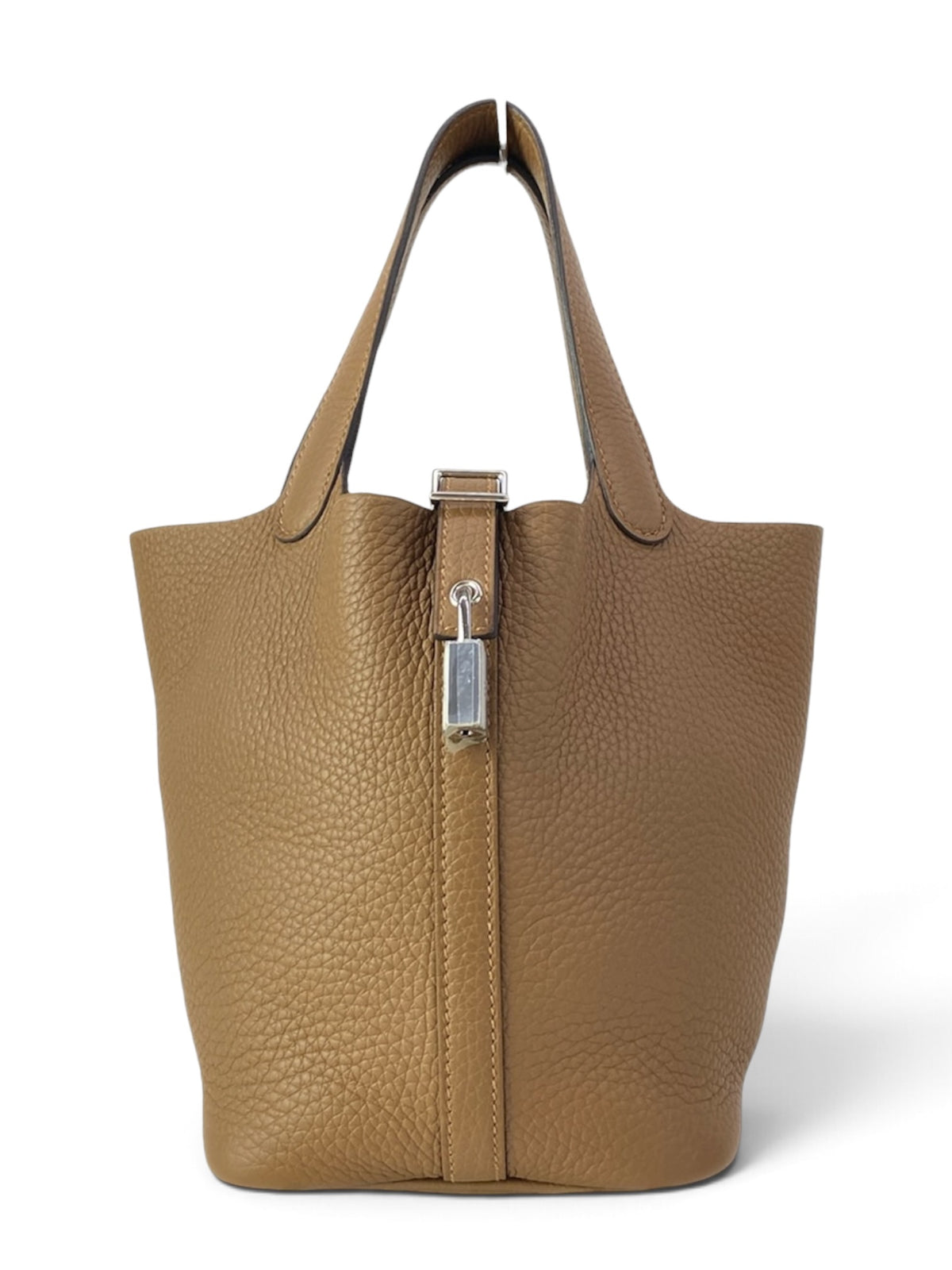 Hermès Alezan Clemence Picotin Lock PM Full Set