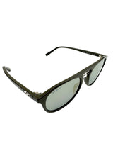 Ferragamo Gray Oval Frame Sunglasses