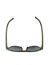 Ferragamo Gray Oval Frame Sunglasses