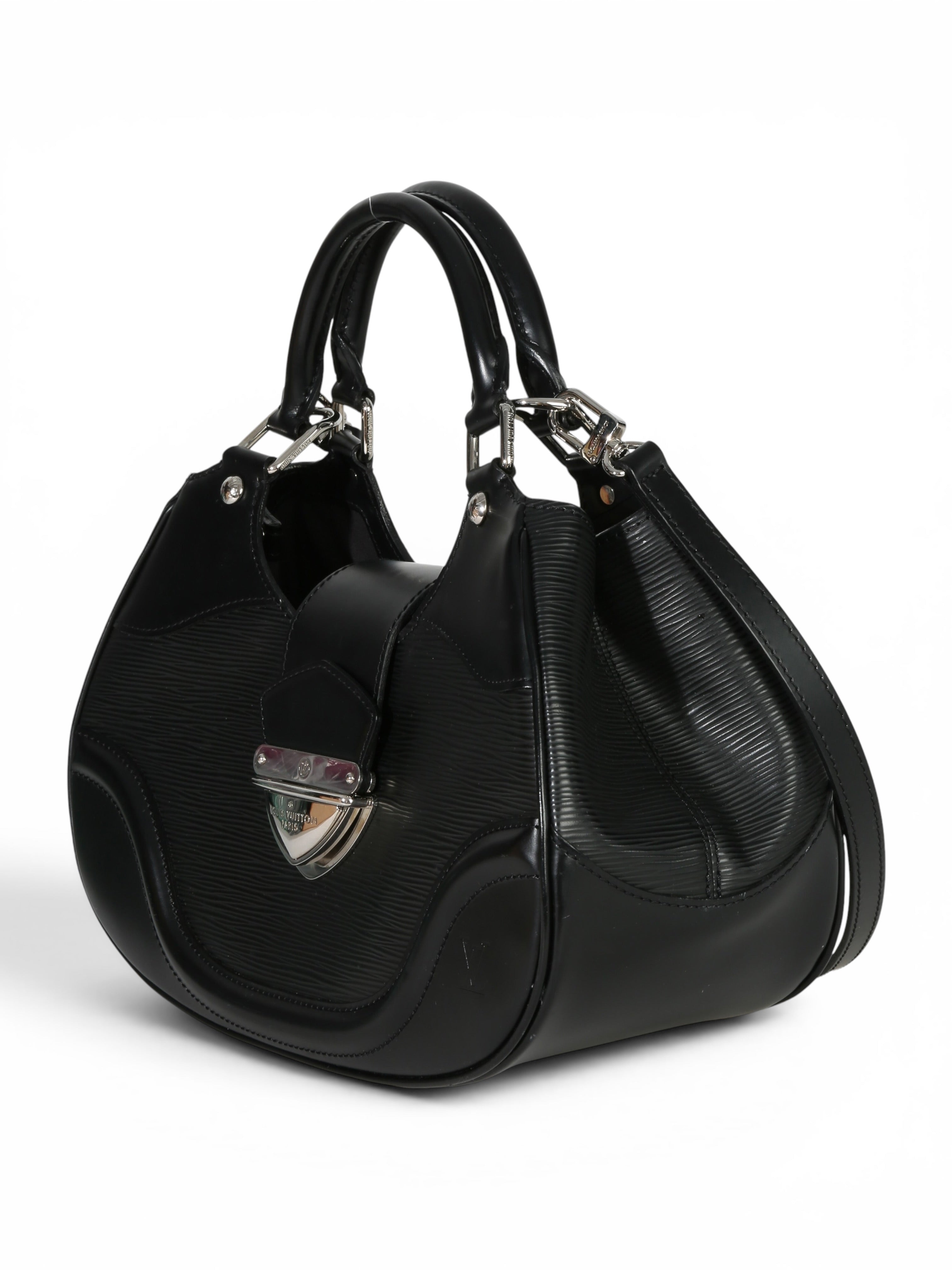Louis Vuitton Black Epi Leather Montaigne Crossbody Bag