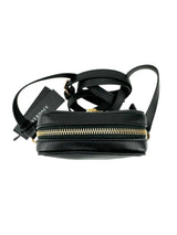 Versace Black Leather Medusa Crossbody