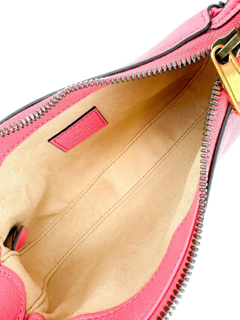 Gucci Pink Leather Aphrodite Mini Hobo