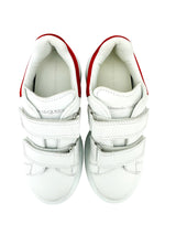 Alexander McQueen White Leather Velcro Youth Sneakers Size 28