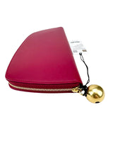 Burberry Fuchsia Leather Shield Large Wallet