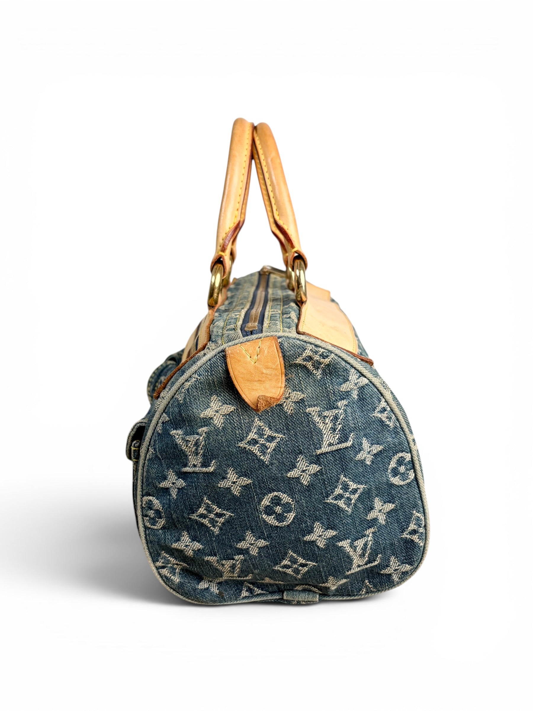 Louis Vuitton Blue Denim Monogram Neo Speedy