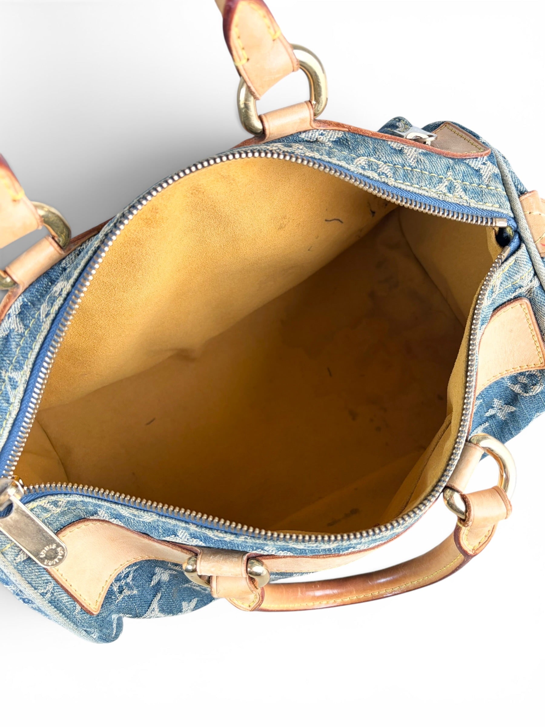 Louis Vuitton Blue Denim Monogram Neo Speedy